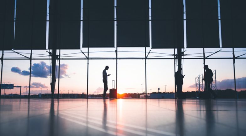 People in an airport